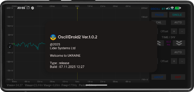 Oscill droid 2 about
